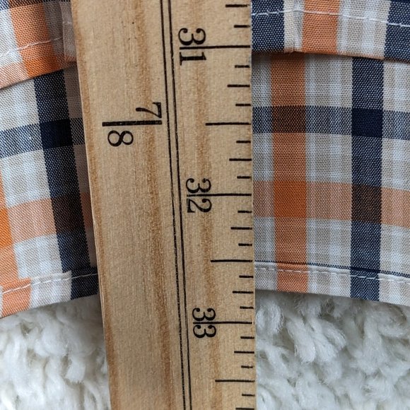 Arrow* Men's Short Sleeve Button Down Curved Hem Double Pocket Shirt~ Size Large - Picture 11 of 13